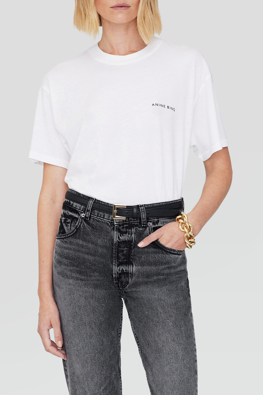 Anine Bing｜WALKER 背塗鴉字體印花T恤