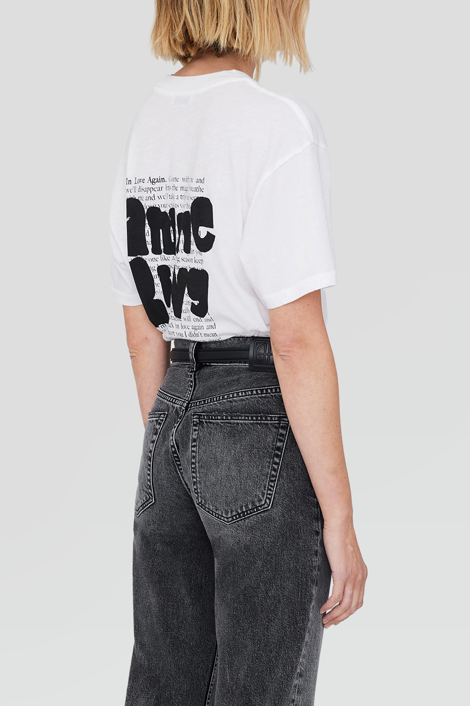 Anine Bing｜WALKER 背塗鴉字體印花T恤