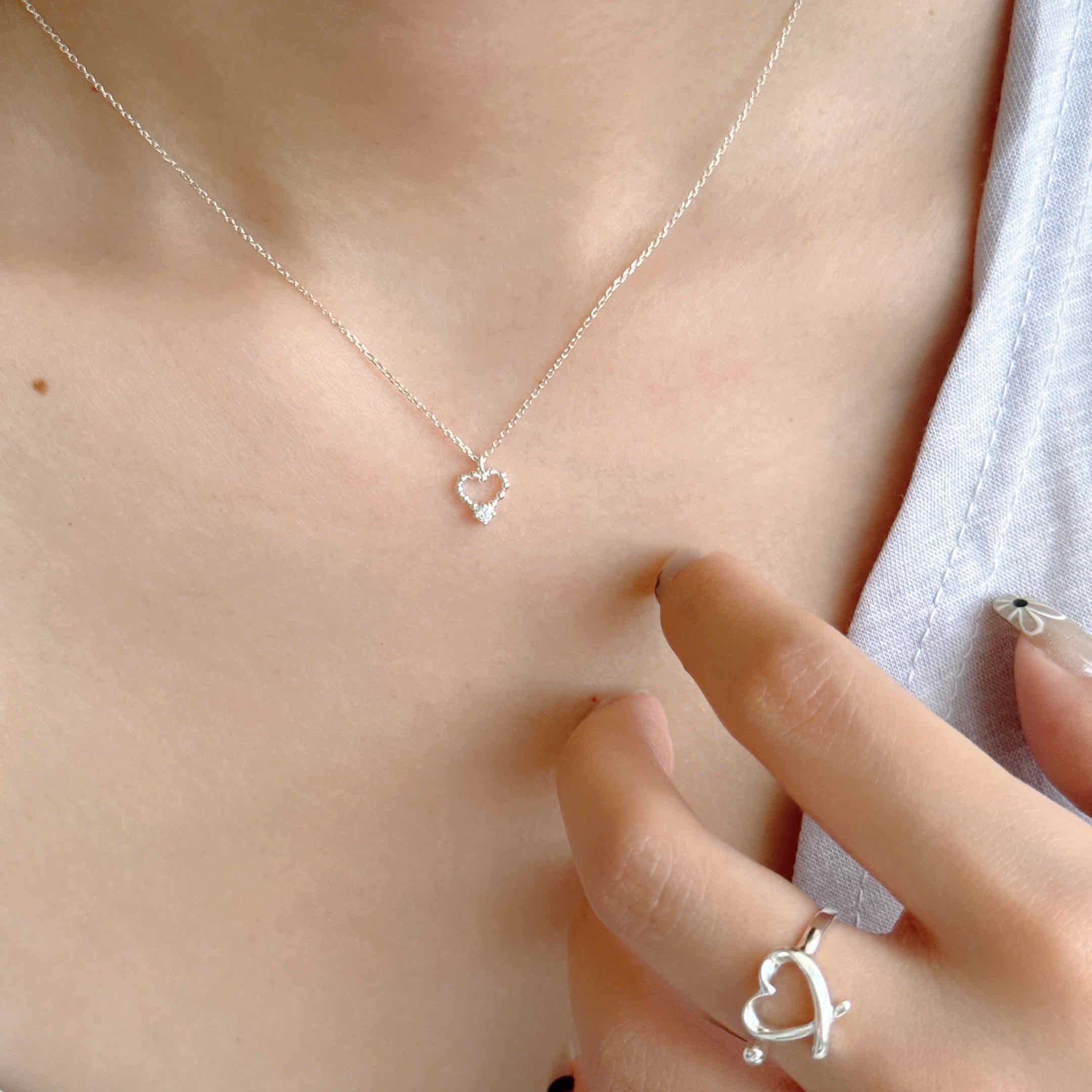 🇰🇷925 silver Luv u 項鍊｜2 color