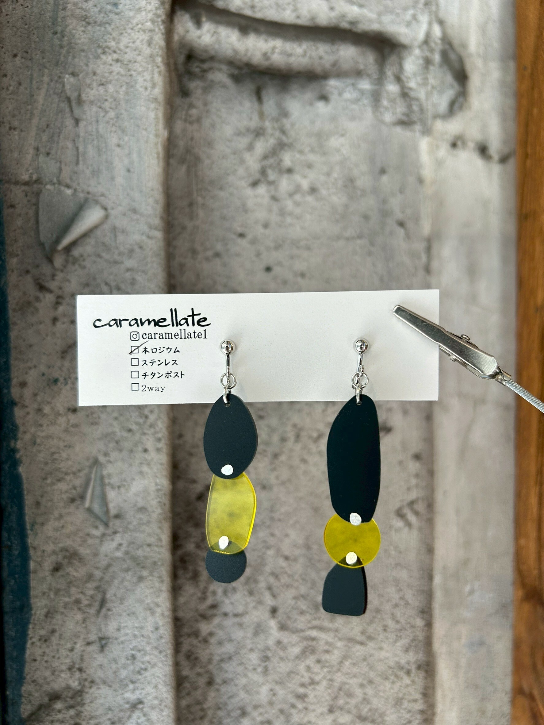 [caramellate] 壓克力耳環 | 耳夾 | NO.55