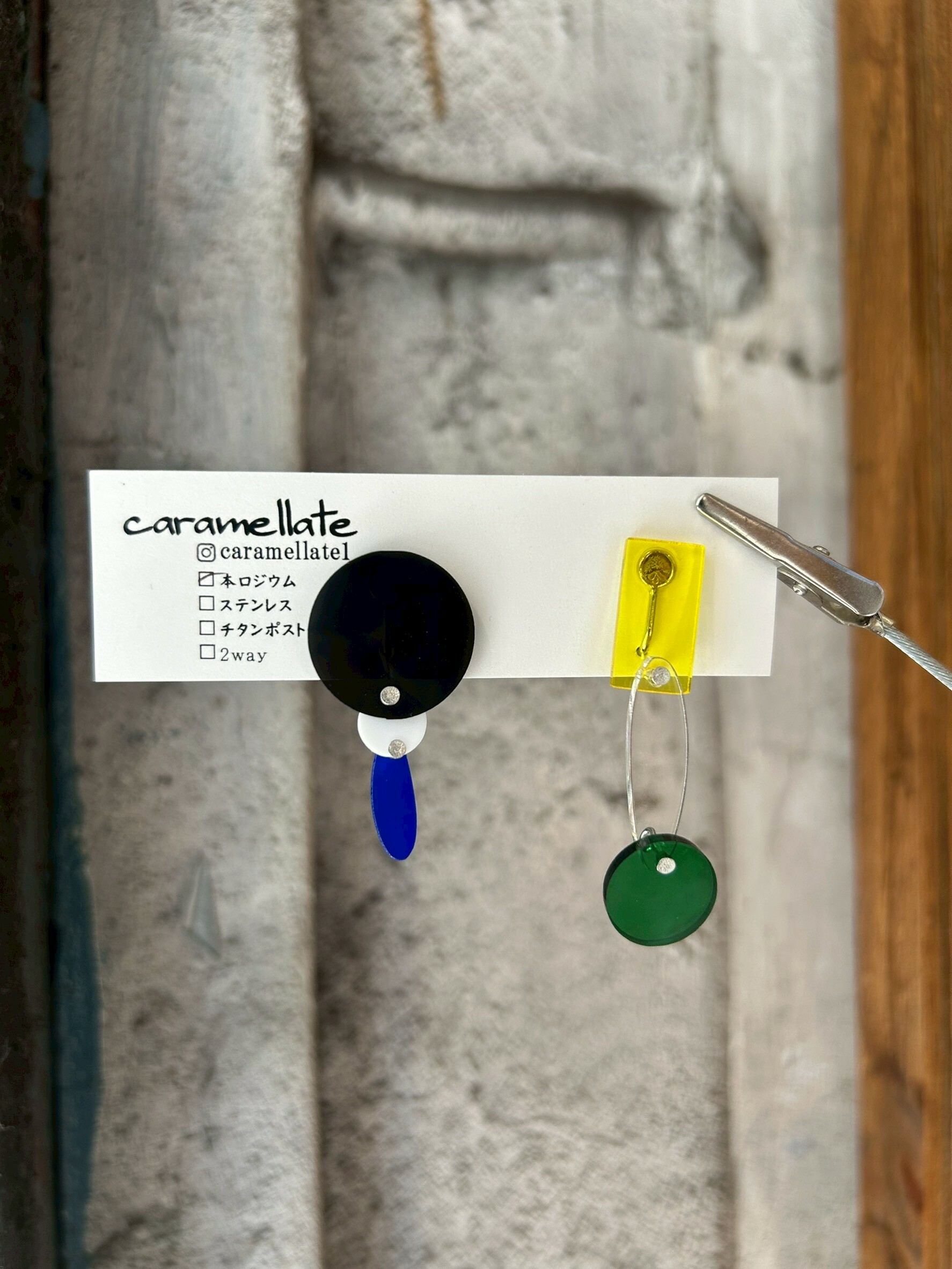 [caramellate] 壓克力耳環 | 耳夾 | NO.57