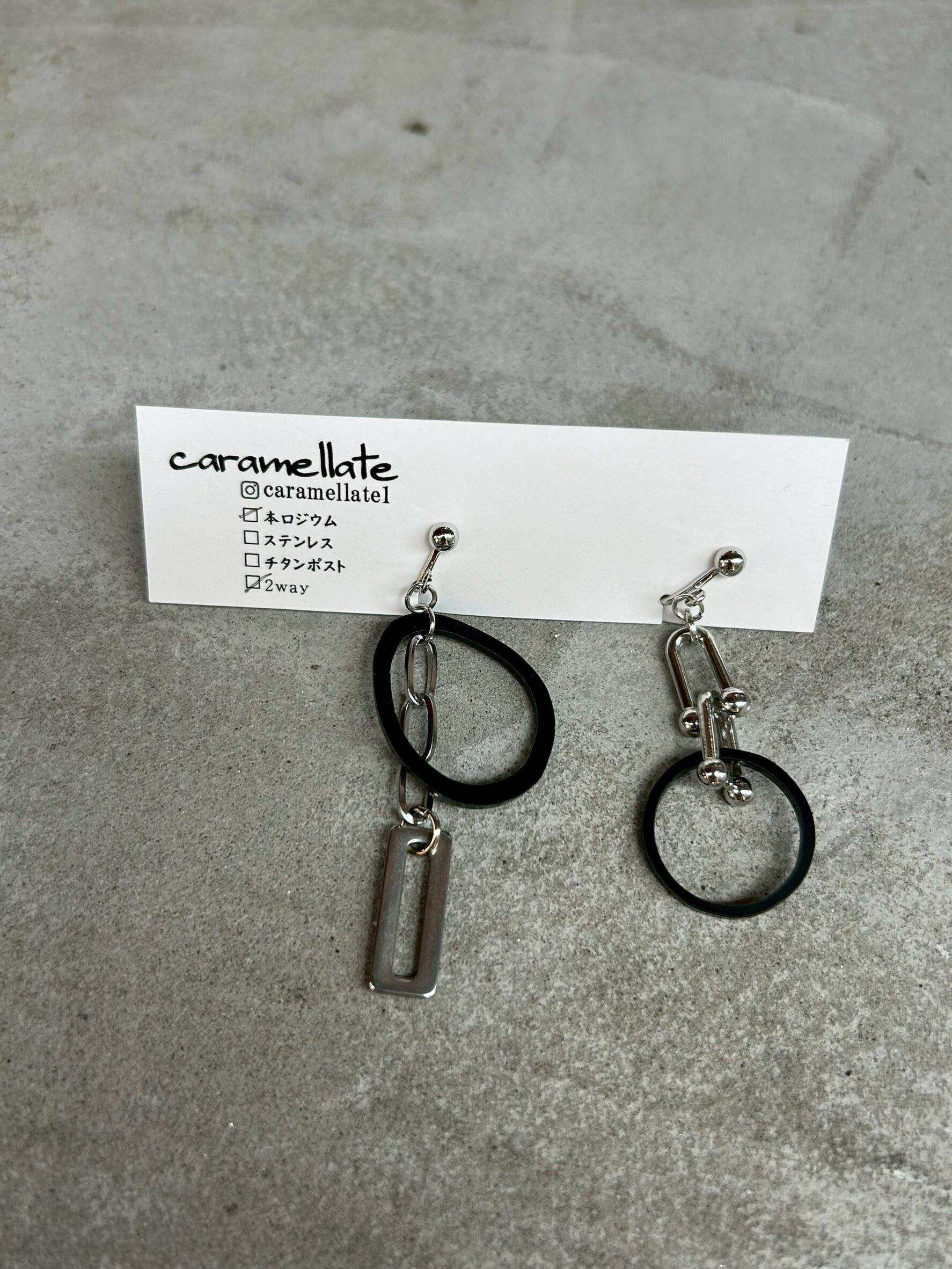 [caramellate] 壓克力耳環 | 耳夾 | NO.59