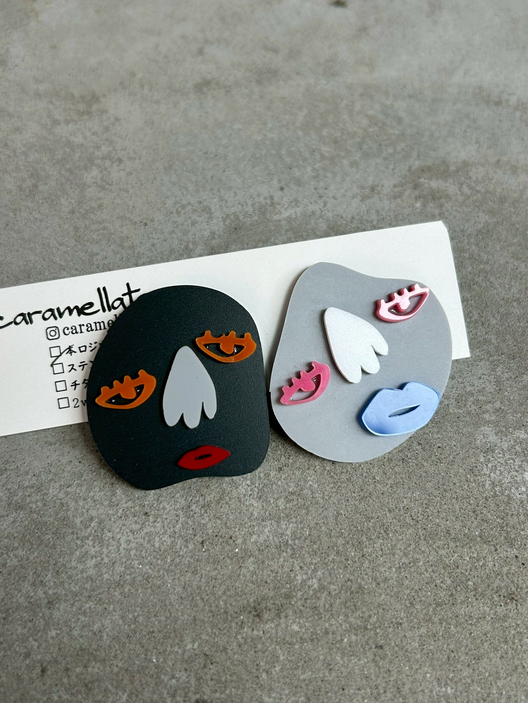 [caramellate] 怪趣表情耳環 | 耳夾 | NO.60