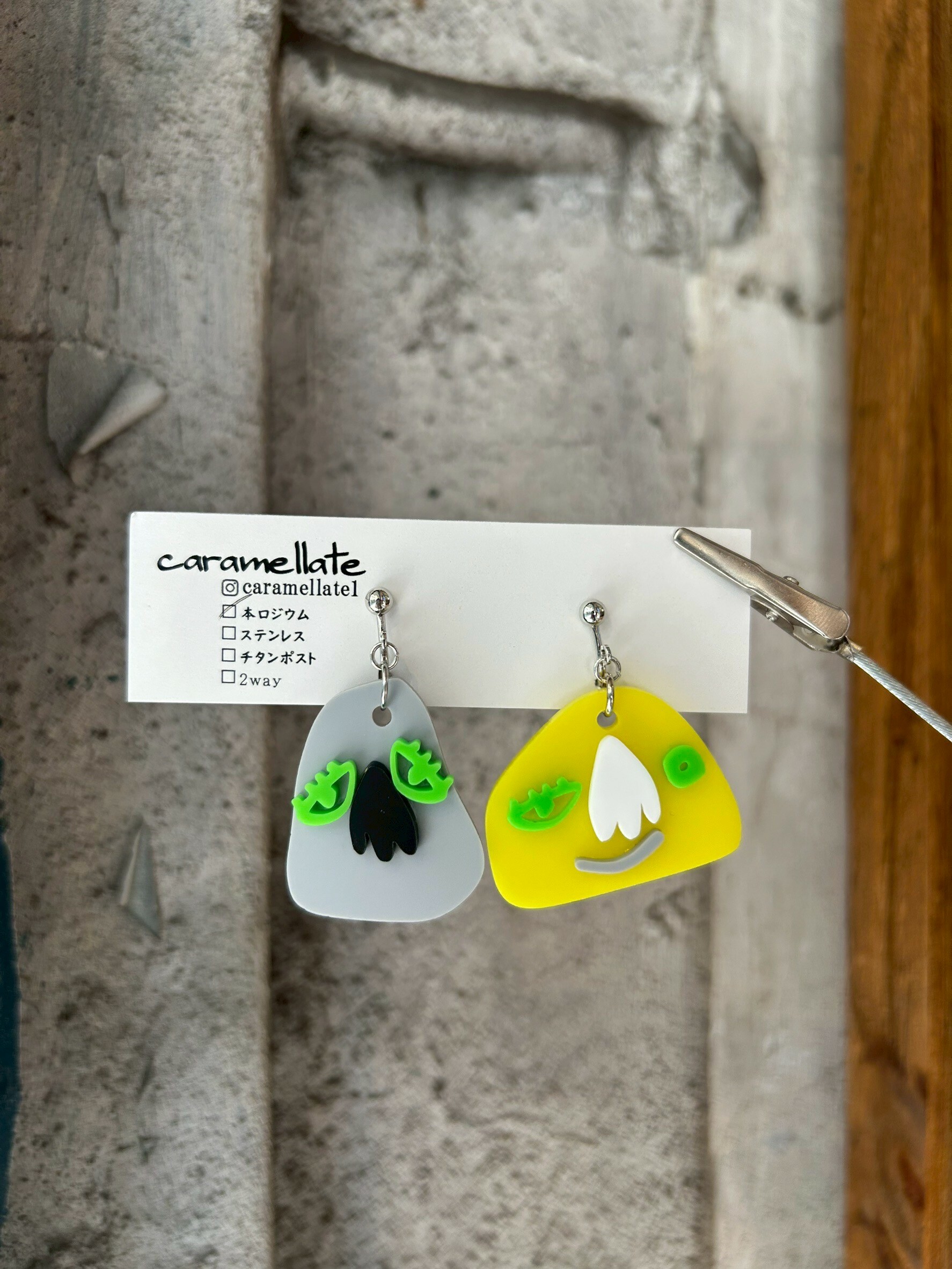 [caramellate] 怪趣表情耳環 | 耳夾 | NO.61