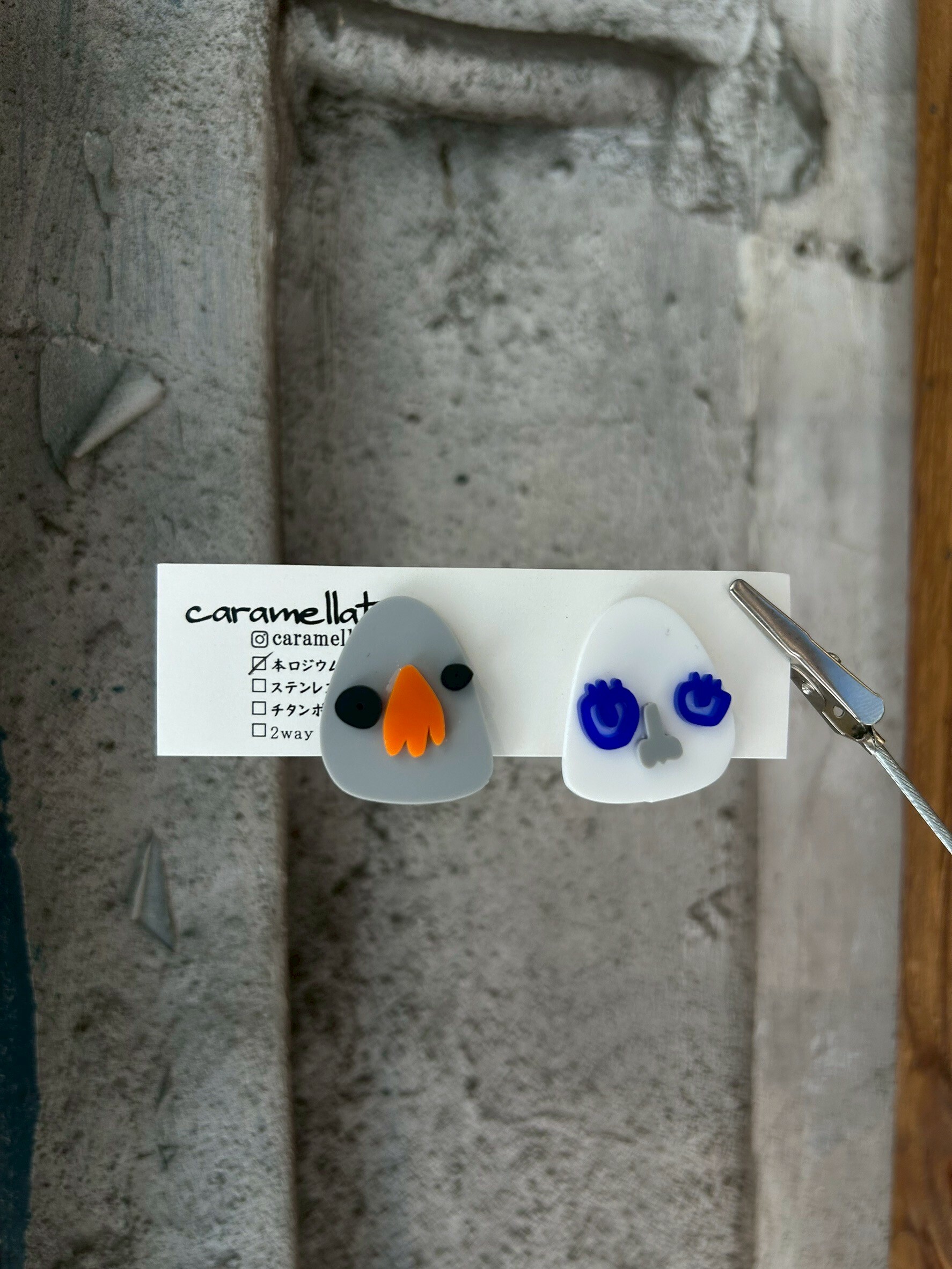 [caramellate] 怪趣表情耳環 | 耳夾 | NO.63