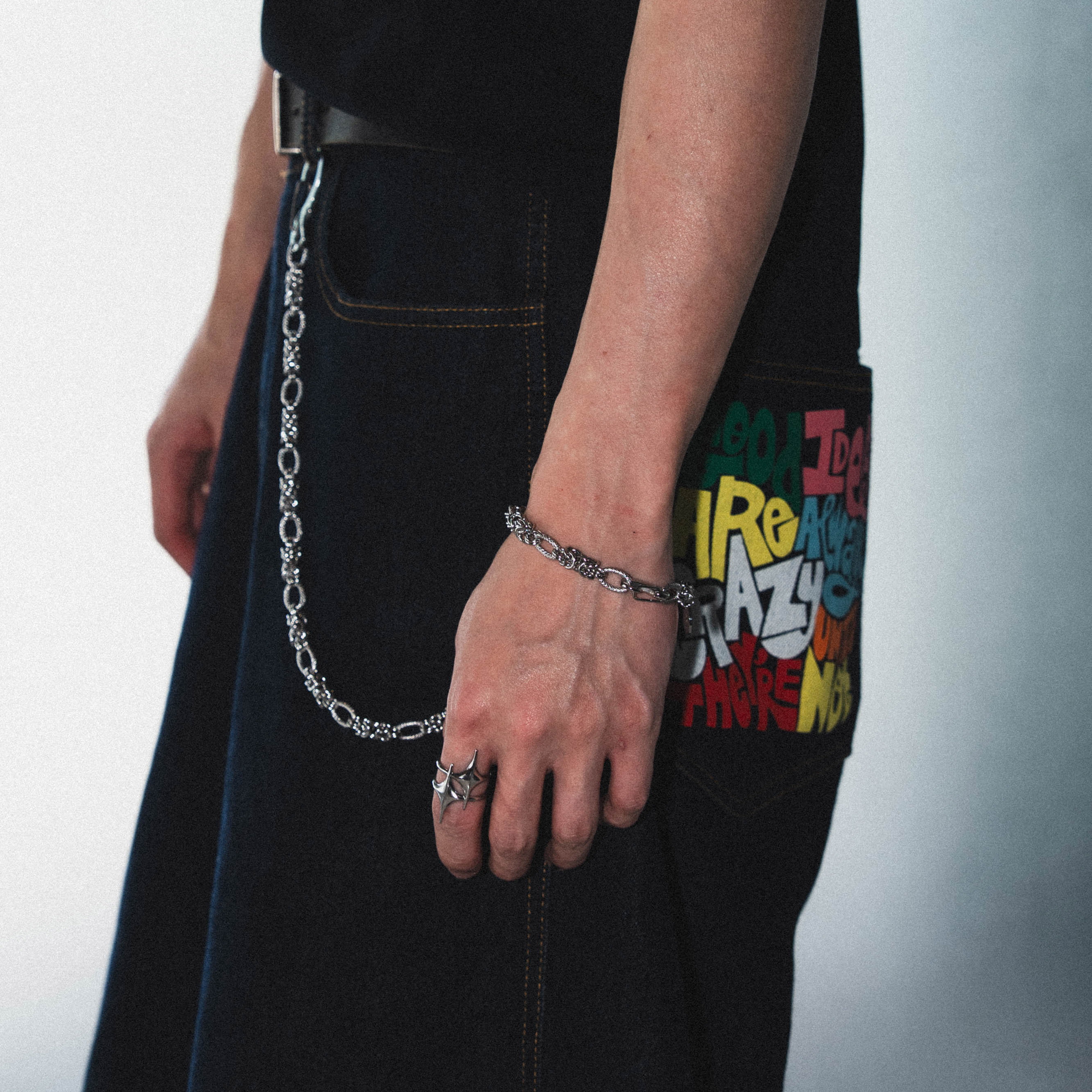 【BLUZ MADE 】| BM10 金屬細紋環節手鍊