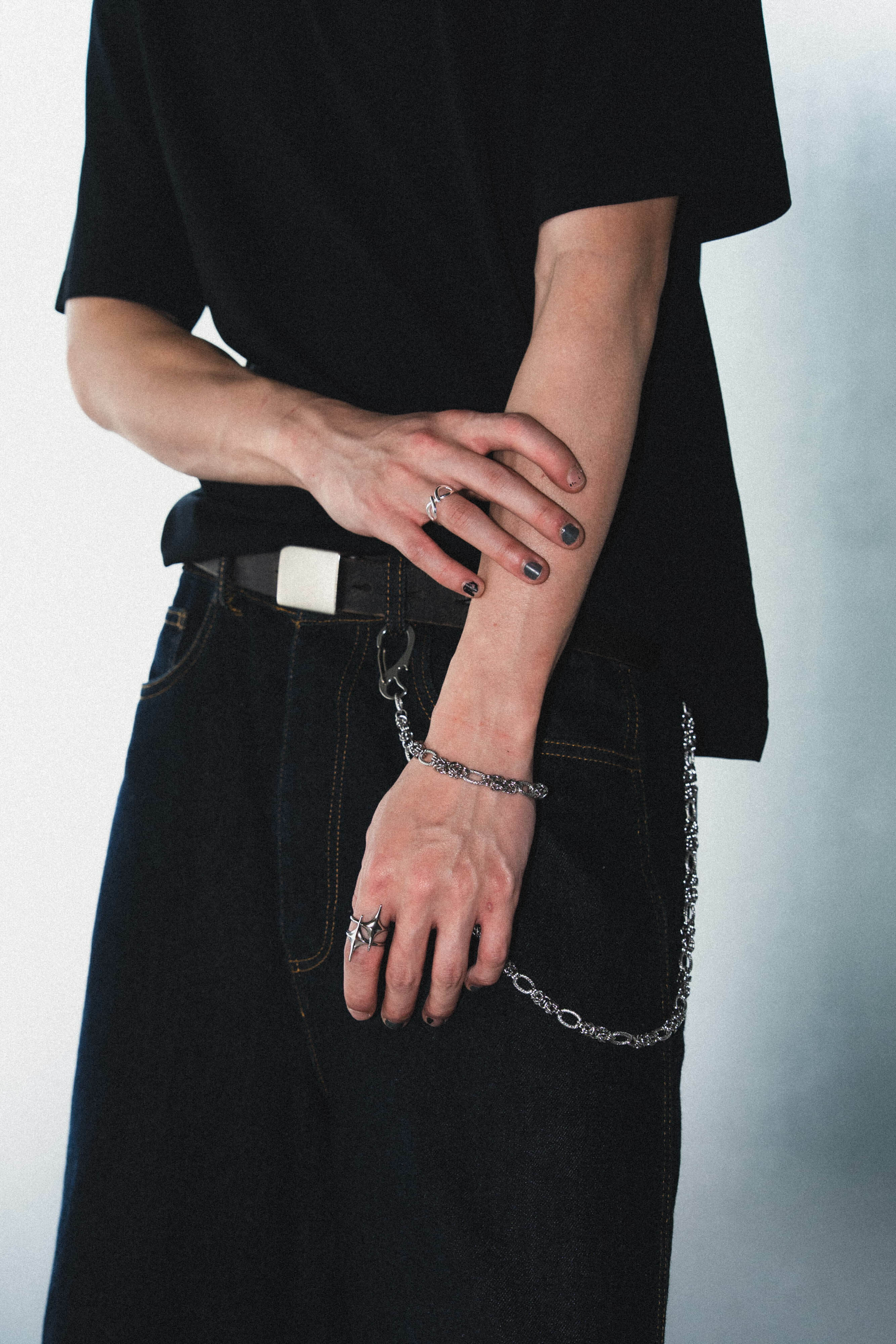 【BLUZ MADE 】| BM10 金屬細紋環節手鍊