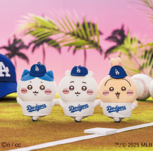 現貨-日本正版 Chiikawa MLB 棒球 公仔吊飾 道奇隊-