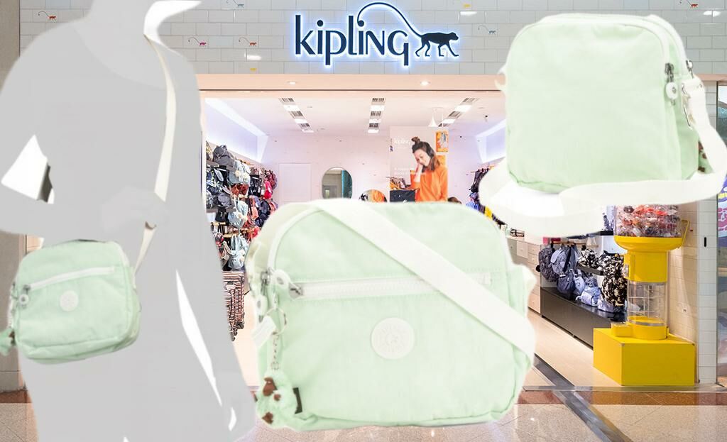 【預購】G042211 KIPLING Nylon Keefe Triple Entry 斜背包 (綠色)