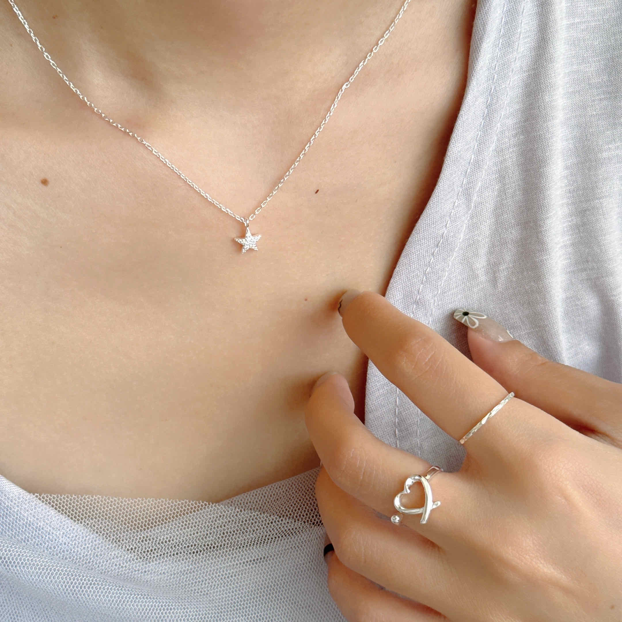 🇰🇷925 silver Starlight 項鍊