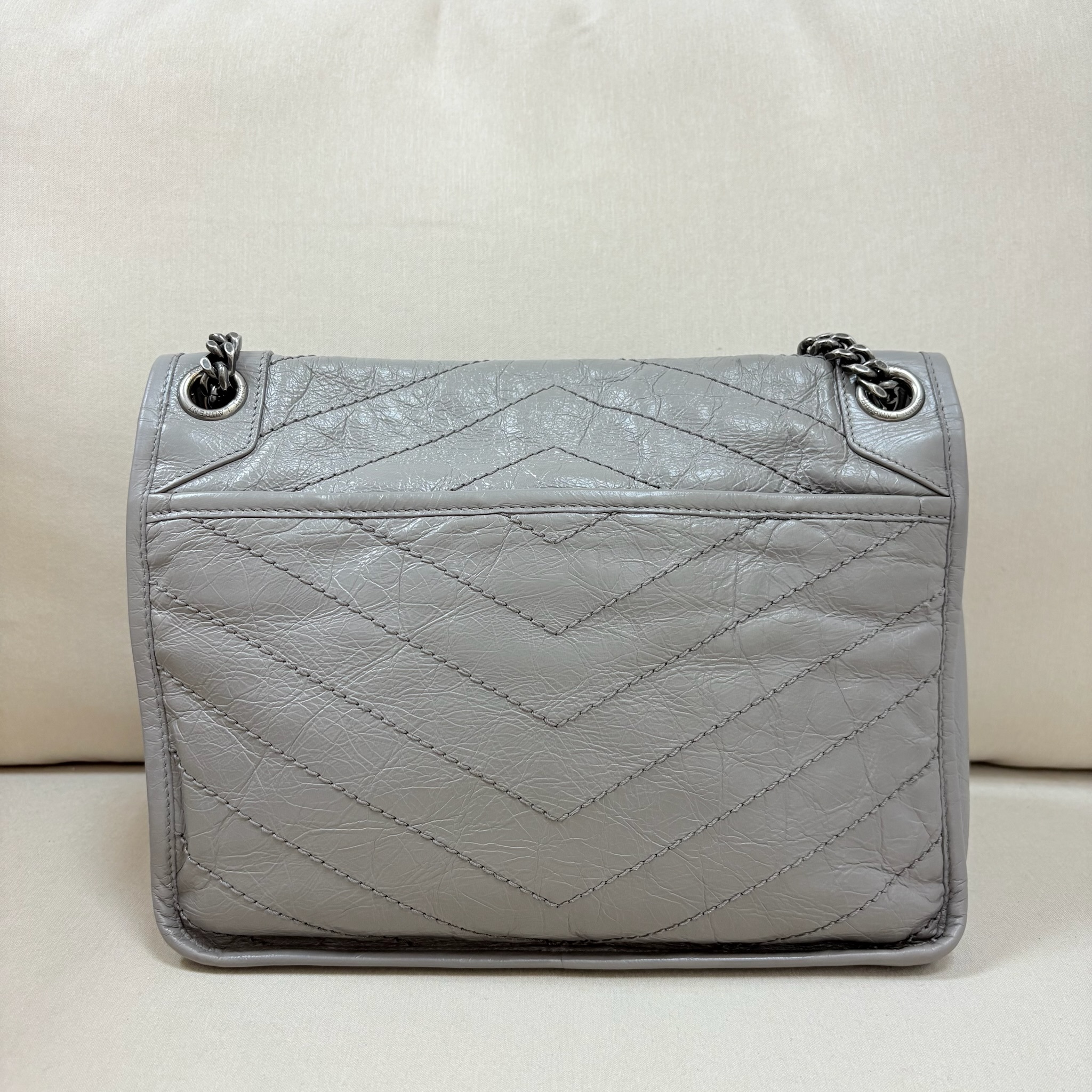YSL Niki Bag - Grey / Shw
