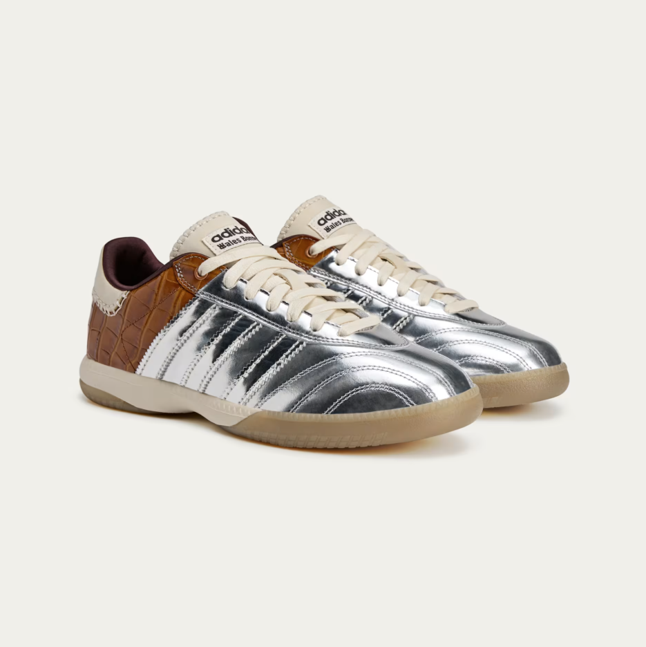 【 adidas x Wales Bonner MN SAMBA METALLIC 限定鞋款 - 銀x棕 】