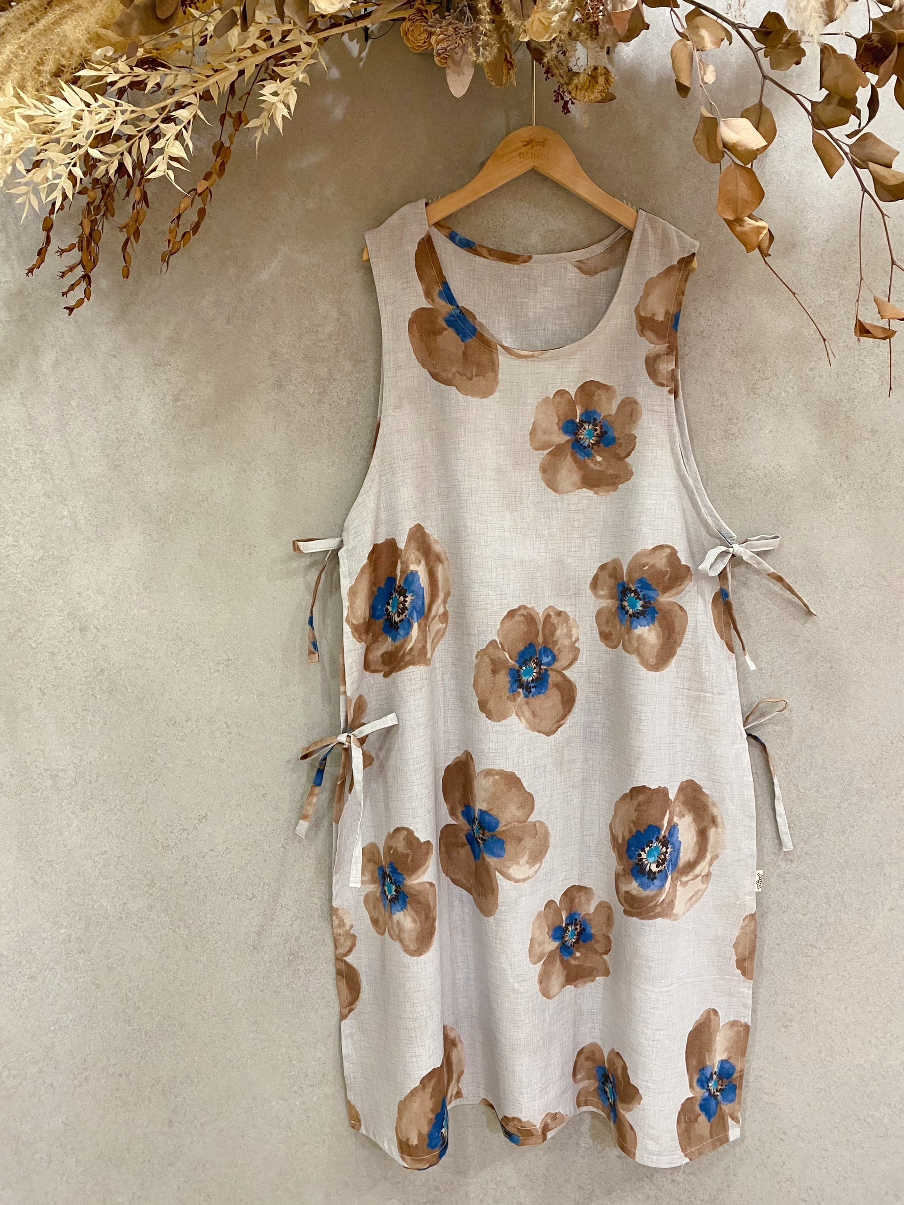 花間棕語 側邊啾啾長背心