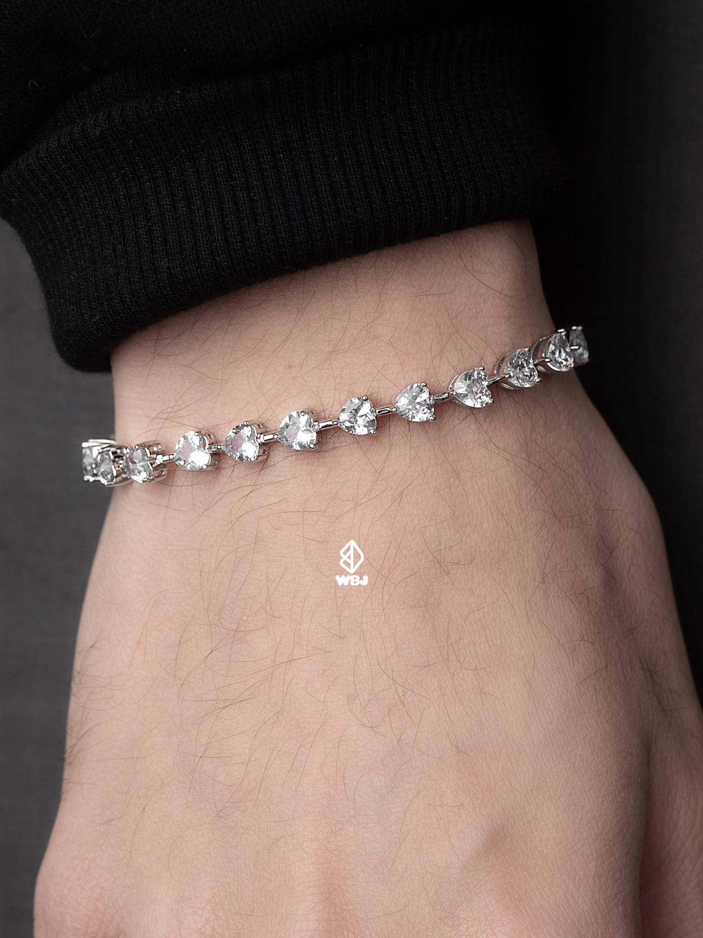 WBJ訂製珠寶 愛心網球手鍊