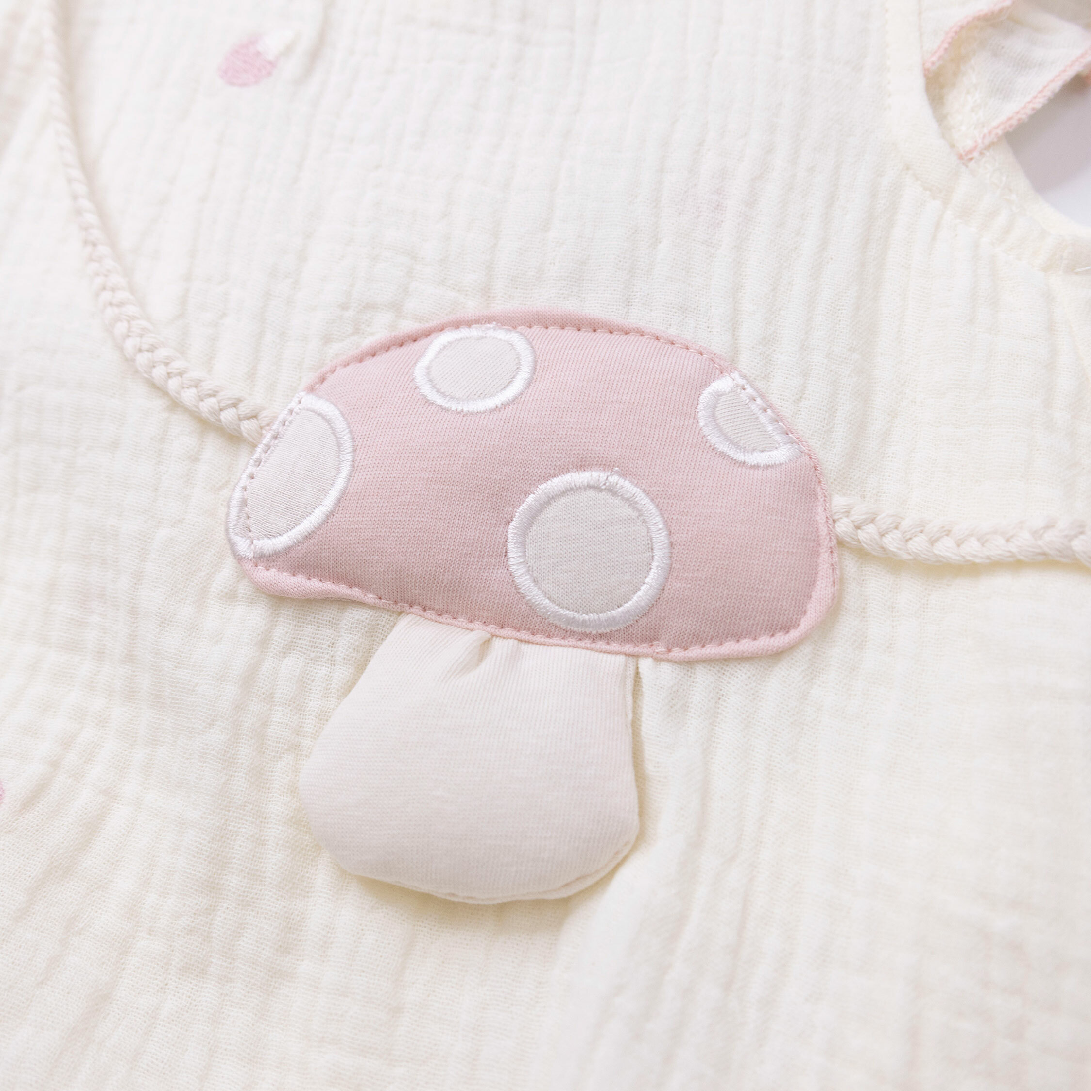 【JG0473】可愛香菇裝飾舒適棉質包屁衣