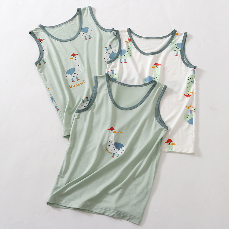 綠色鴨鴨無袖背心三件組