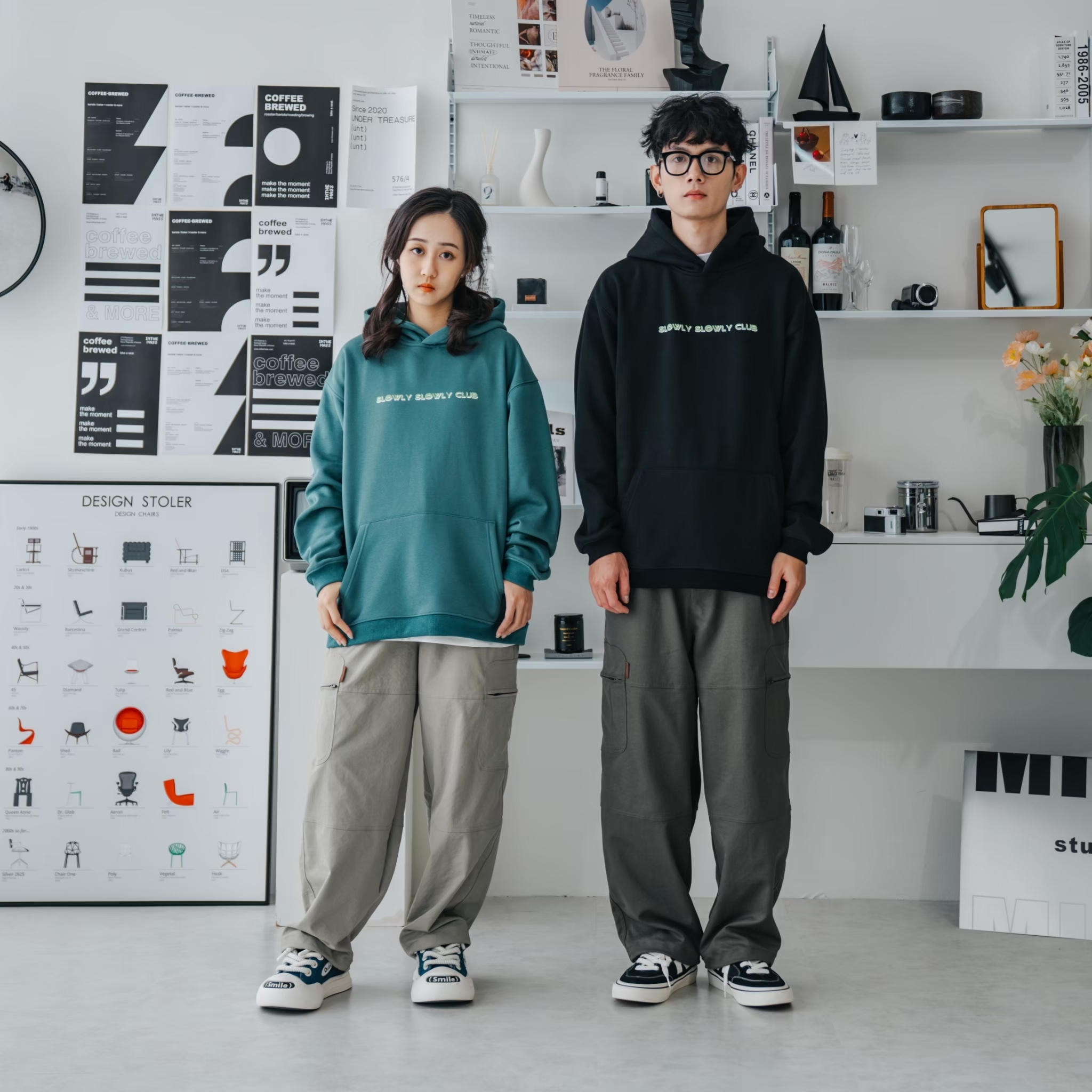 #預購 SBG 寬鬆簡約立體剪裁長褲 兩色 SB7252