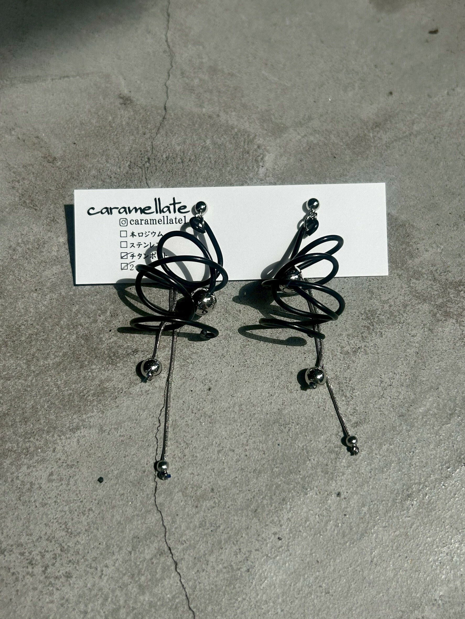 [caramellate] 兩用 | 電線耳環 | 耳針 | NO.68