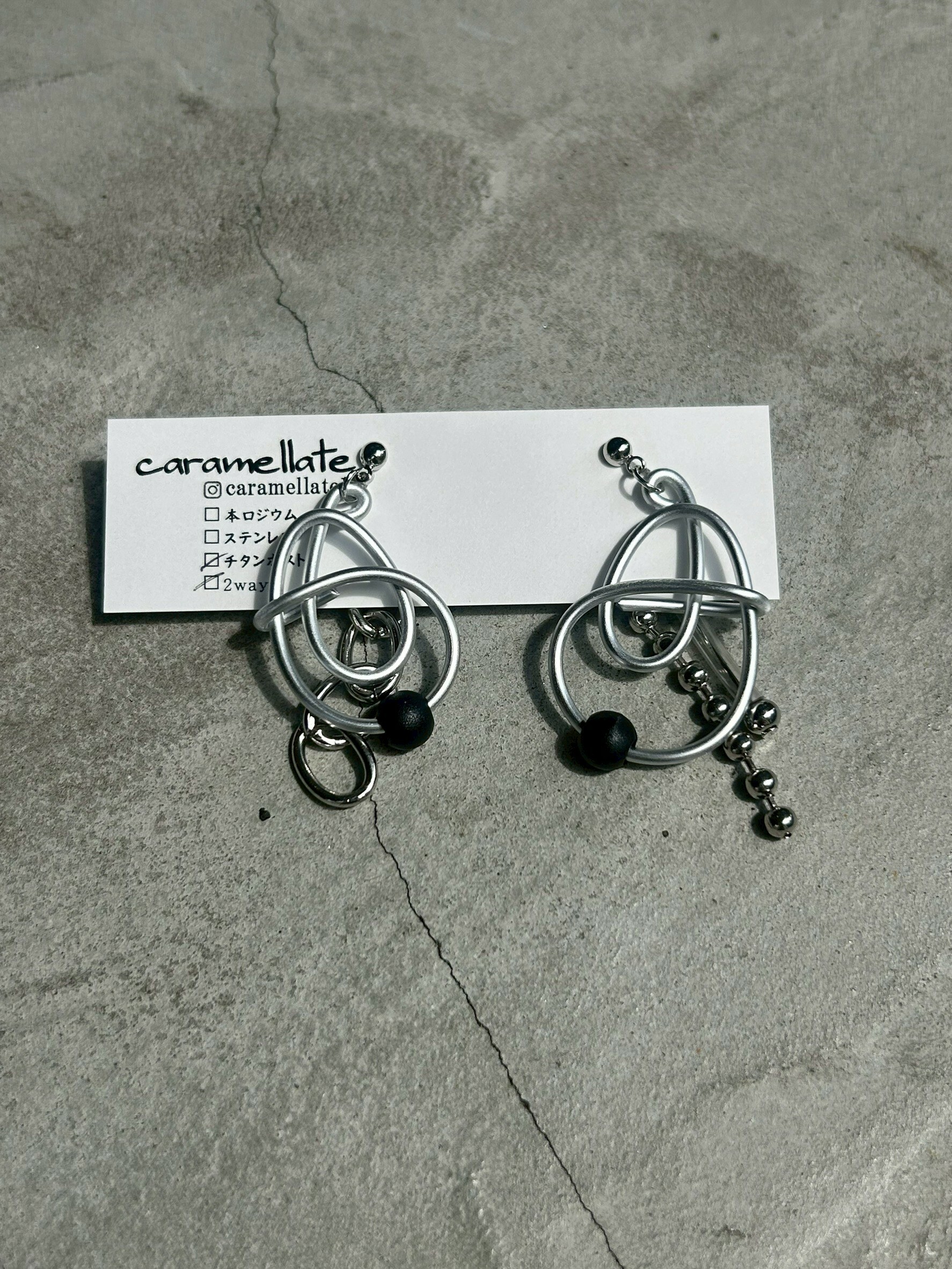 [caramellate] 兩用 | 電線耳環 | 耳針 | NO.69