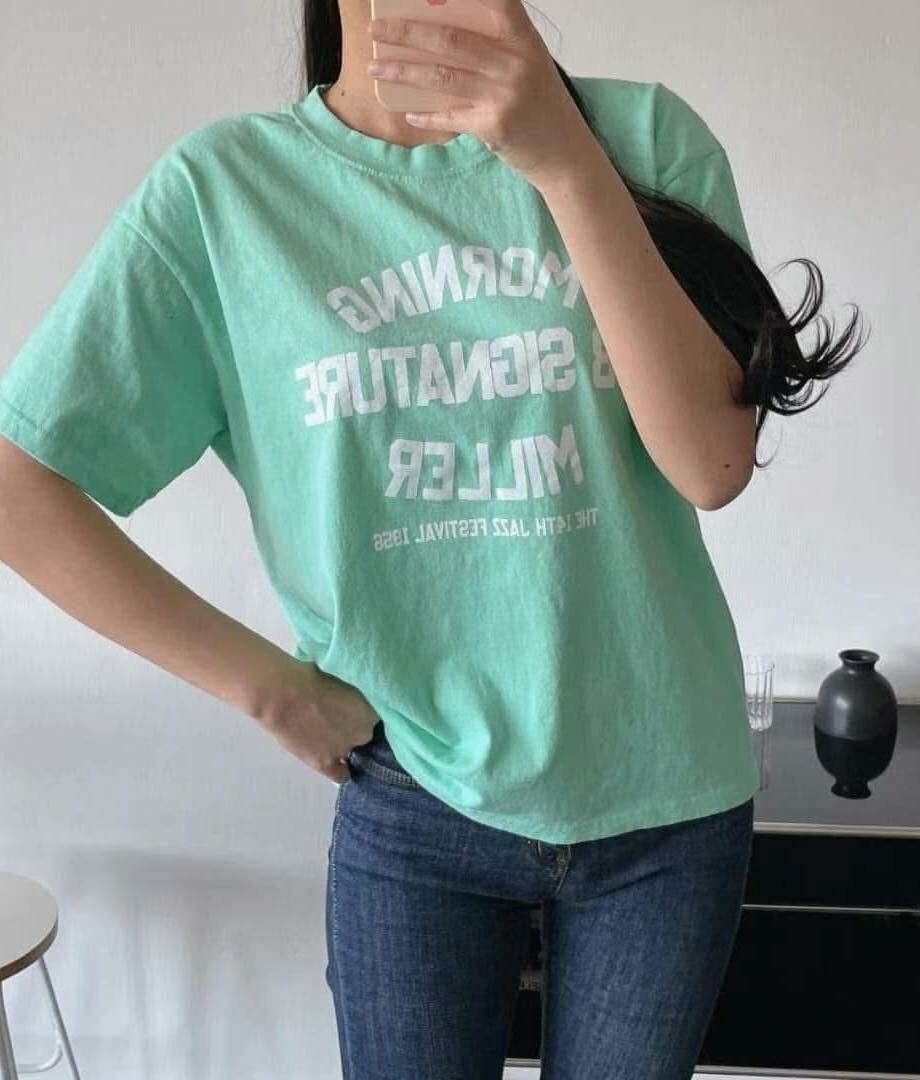 【休閒百搭的美式字母造型tee】（現貨）