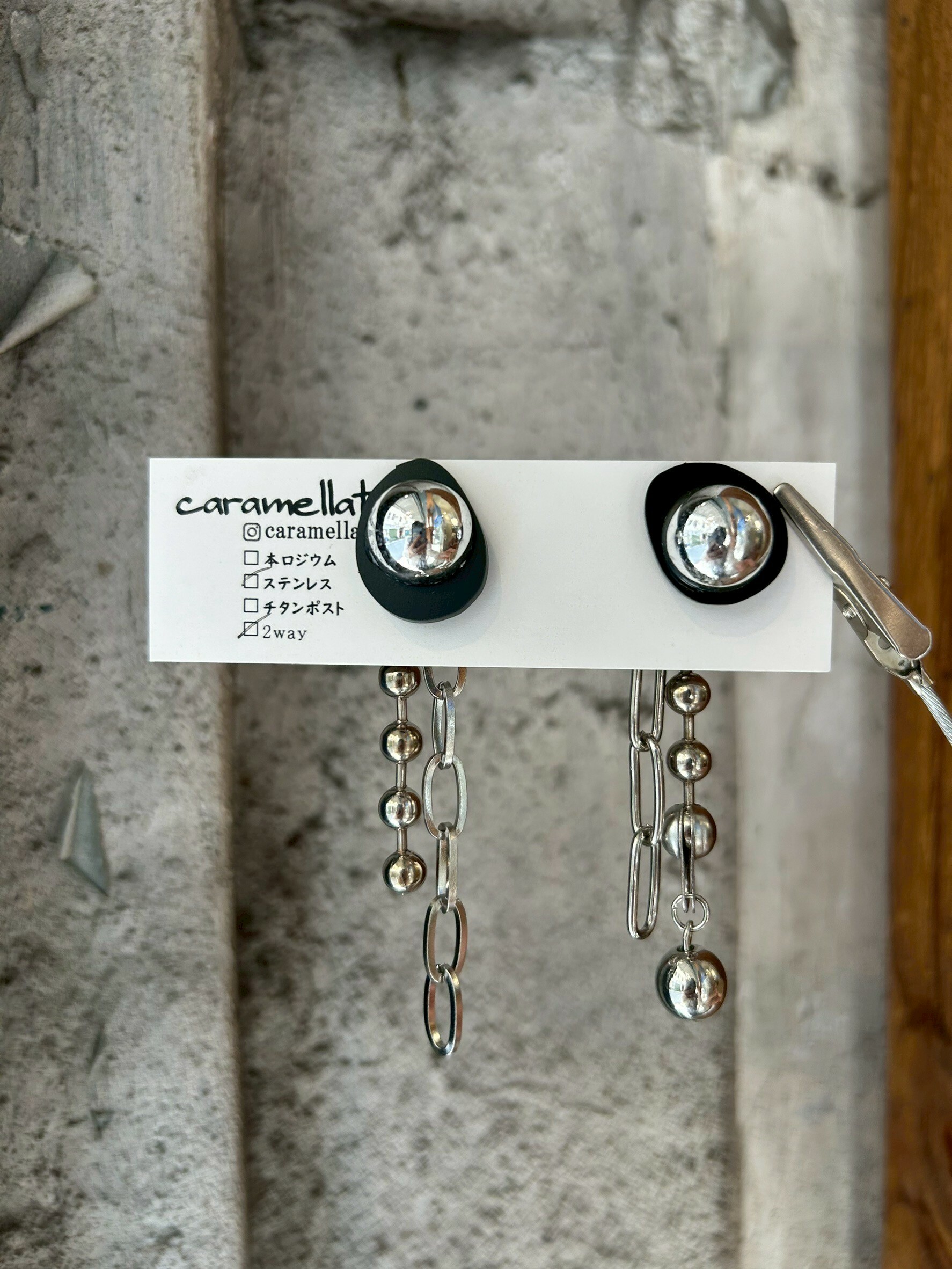[caramellate] 兩用 | 壓克力耳環 | 耳針 | NO.74