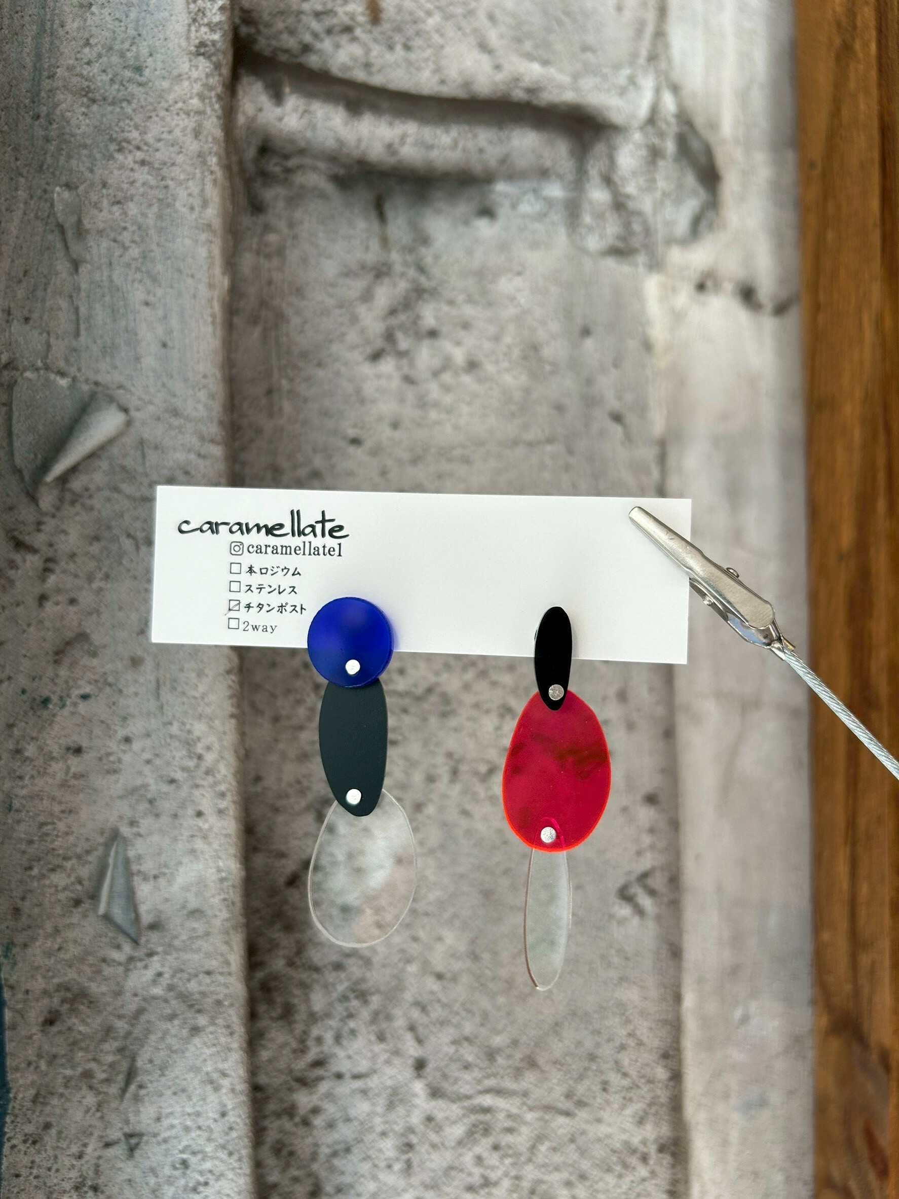 [caramellate] 壓克力耳環 | 耳針 | NO.75