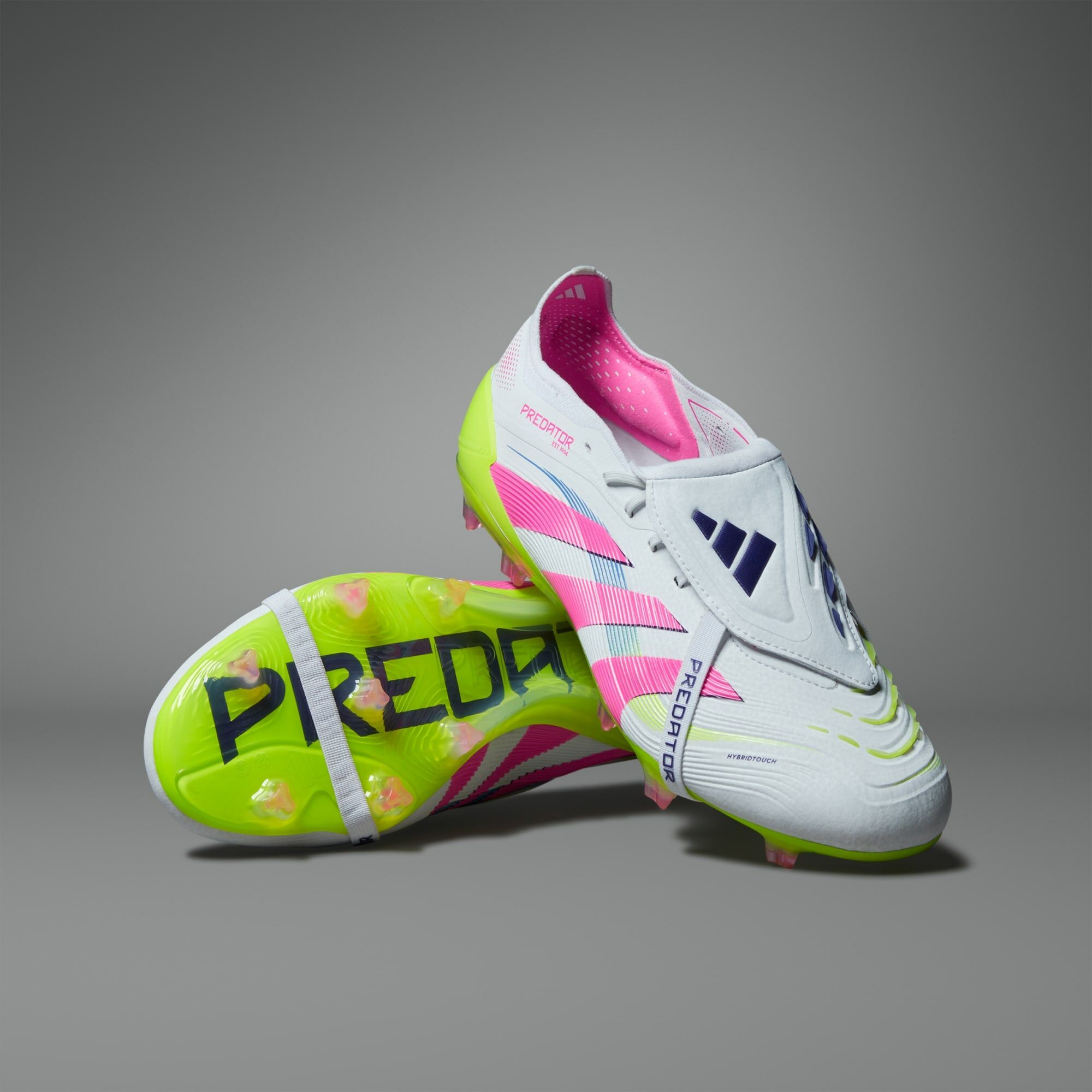 Adidas Predator Elite FT FG 仿草/草地足球鞋 白粉色