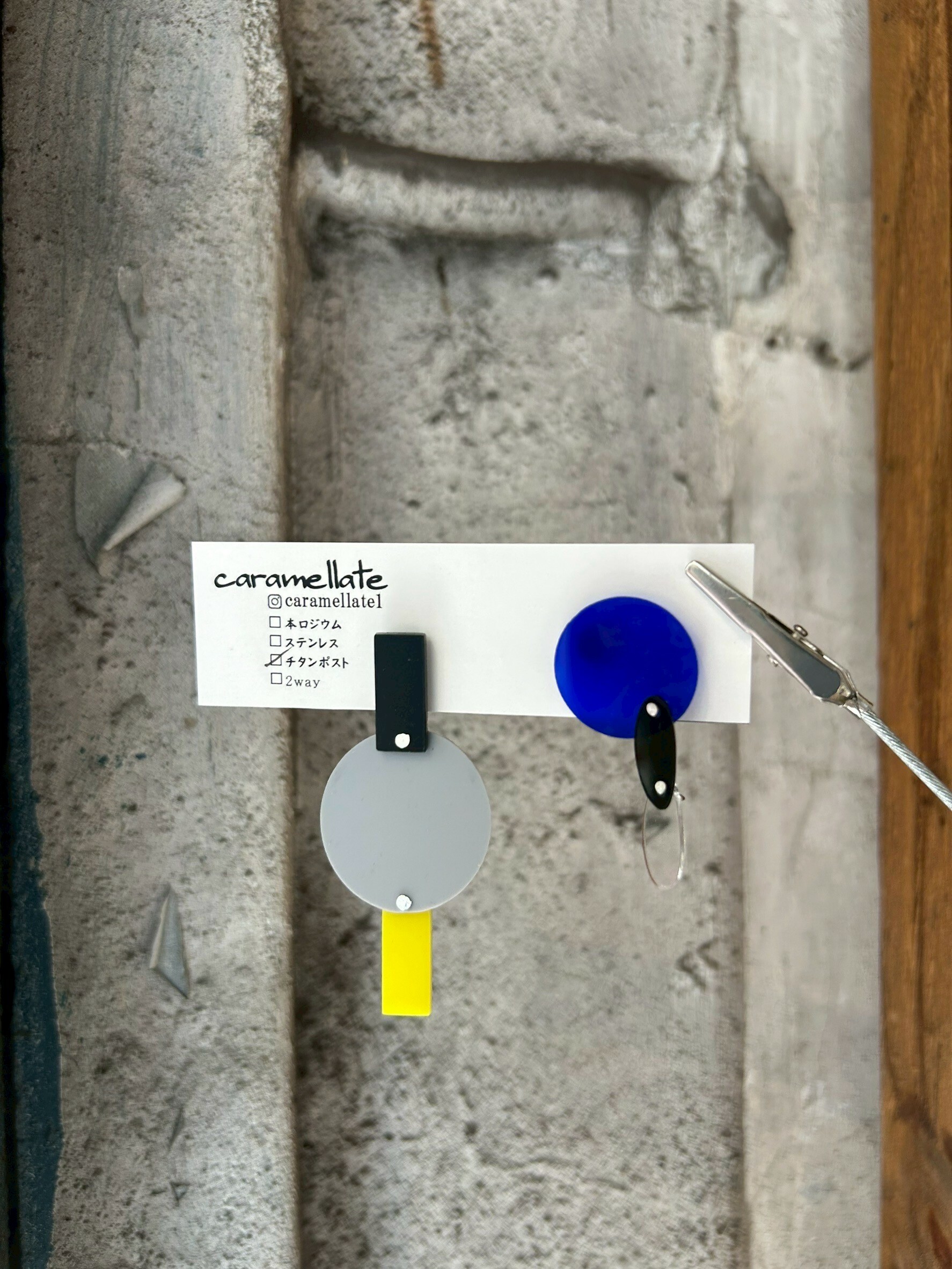 [caramellate] 壓克力耳環 | 耳針 | NO.77