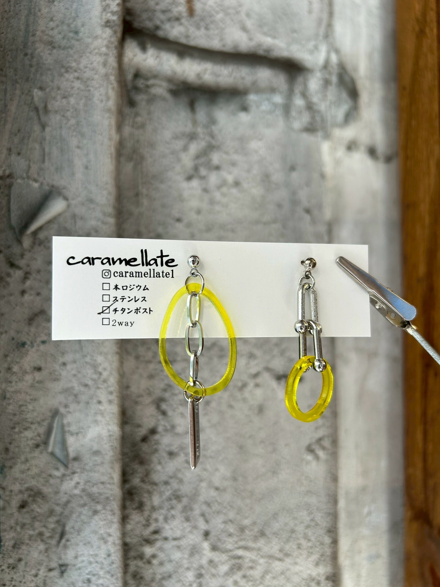 [caramellate] 壓克力耳環 | 耳針 | NO.79