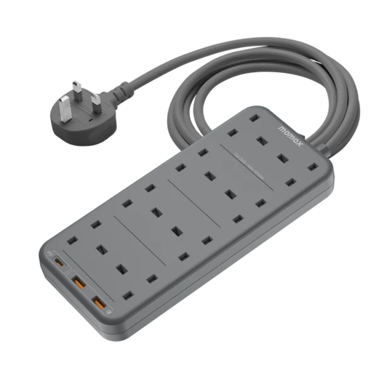 Momax ONEPLUG PD20W 2A1C 8位拖板