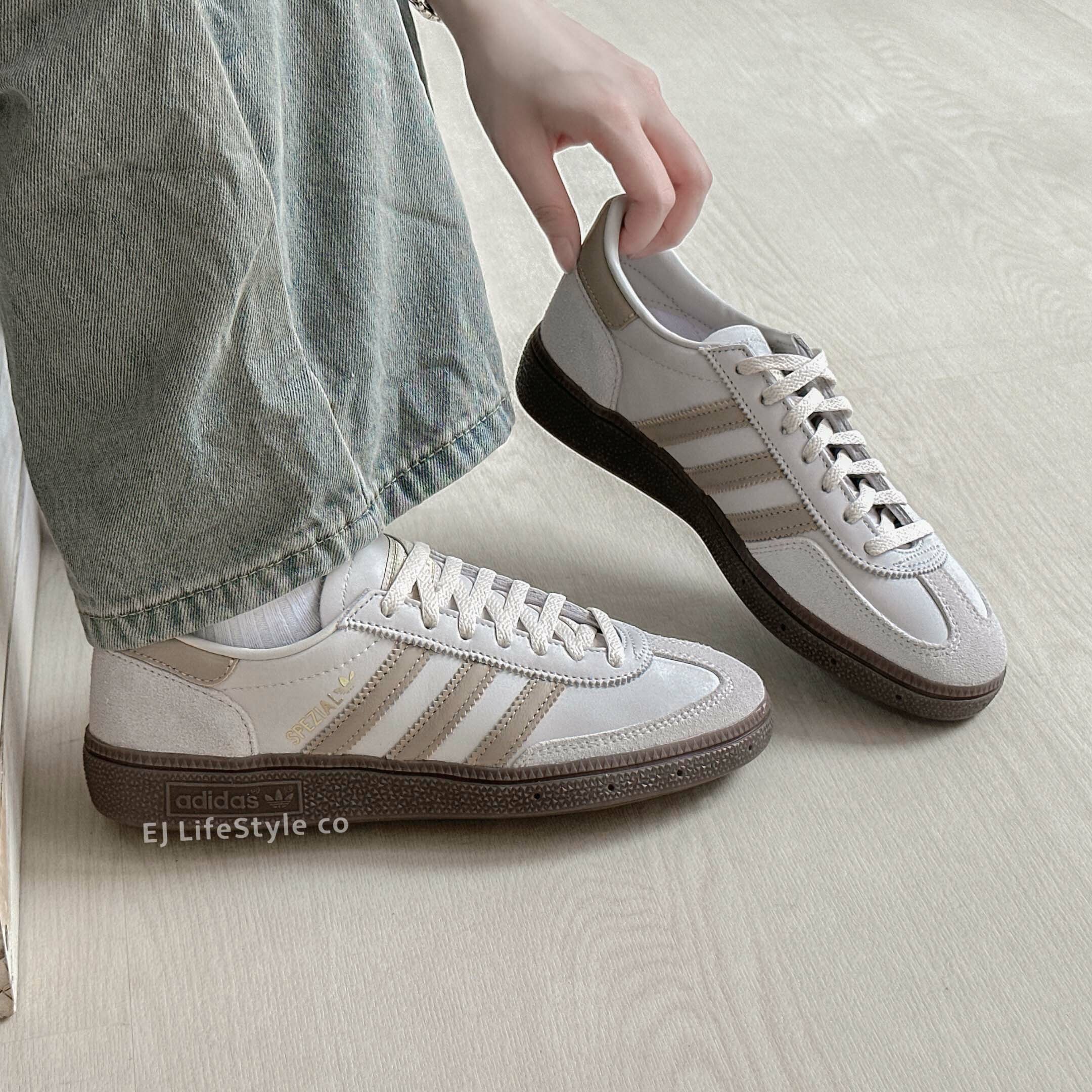 ADIDAS HANDBALL SPEZIAL 卡其灰 奶茶色 米灰 焦糖底 女鞋 JI2644 / 現+調