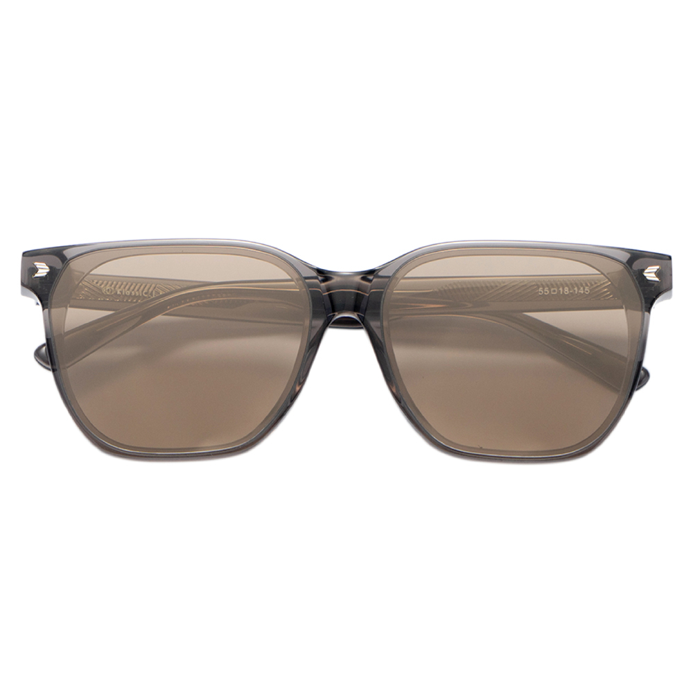 【KlassiC.】NOVA C0010BLK3 (透灰咖 棕淺水銀鏡片) 方框太陽眼鏡 ♣