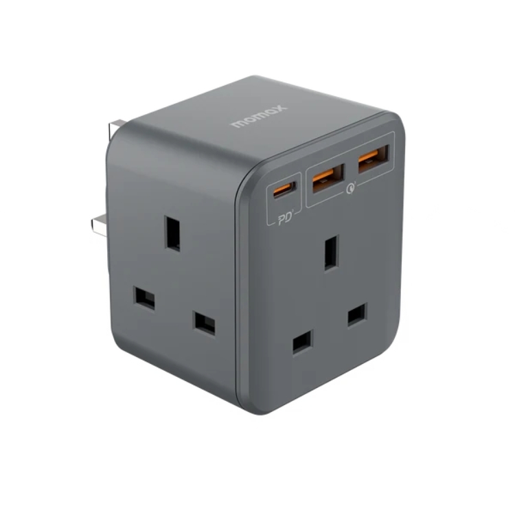 Momax ONEPLUG PD20W 2A1C 3位萬能插蘇