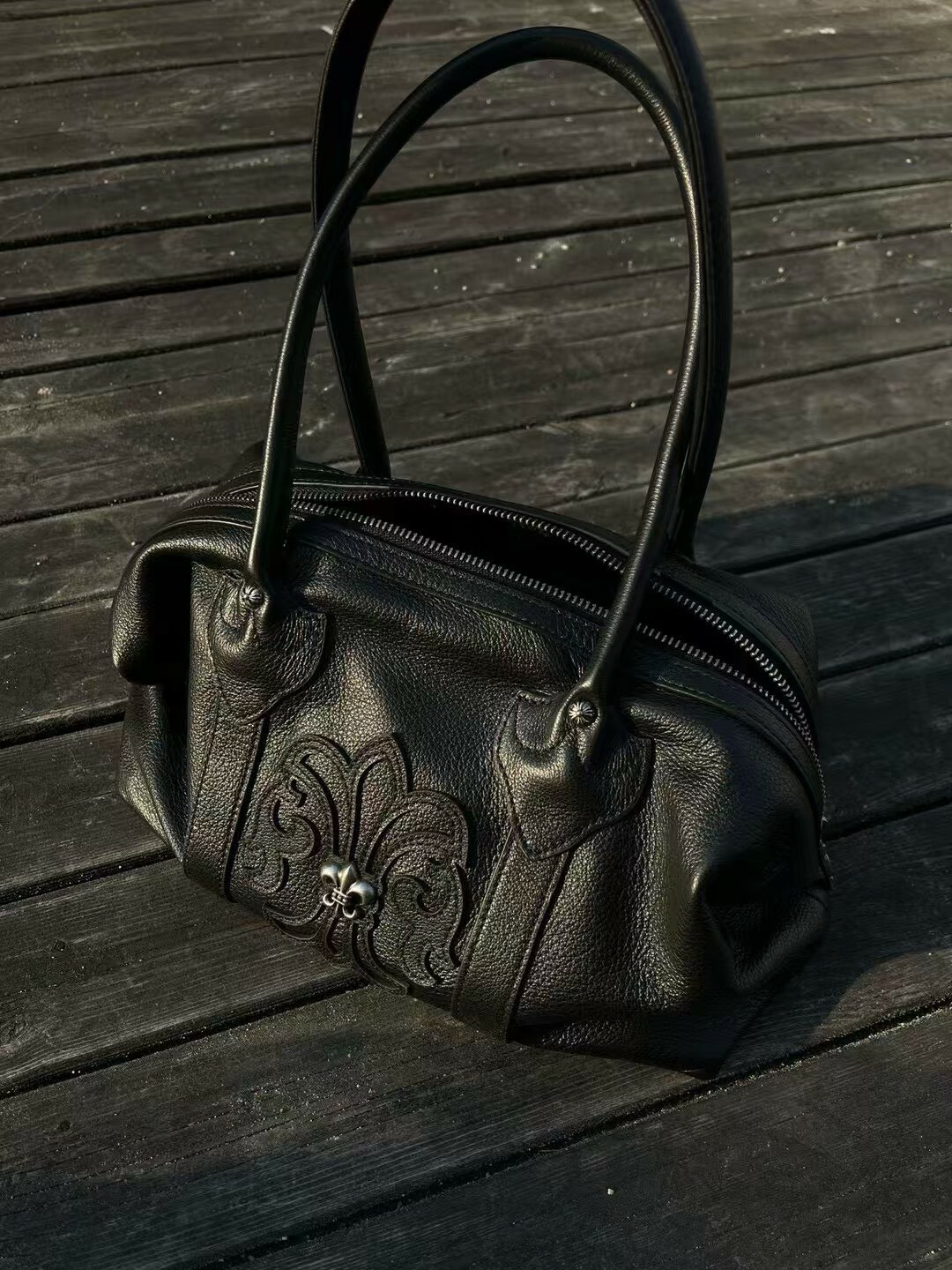 G193-1克羅心童軍花餃子包