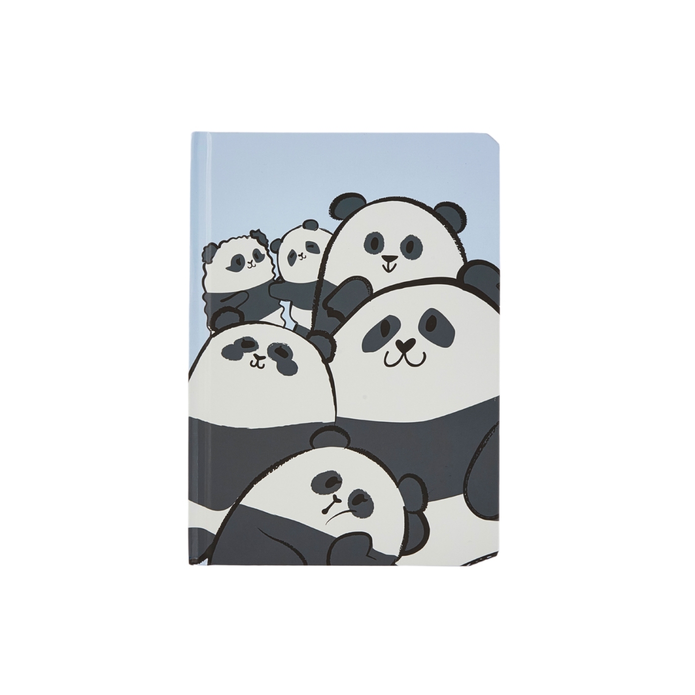 Panda Friends A5 Notebook - Blue