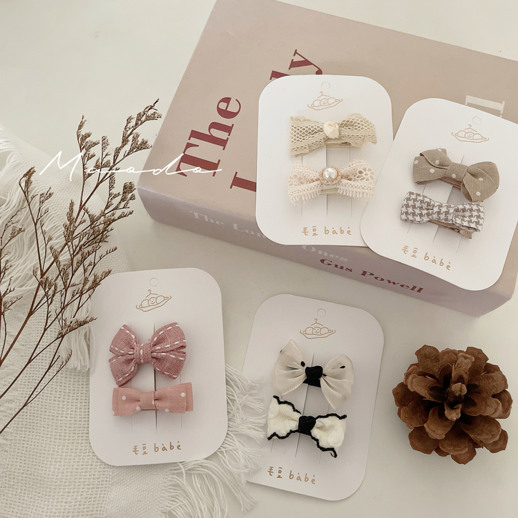 百搭蝴蝶結髮夾