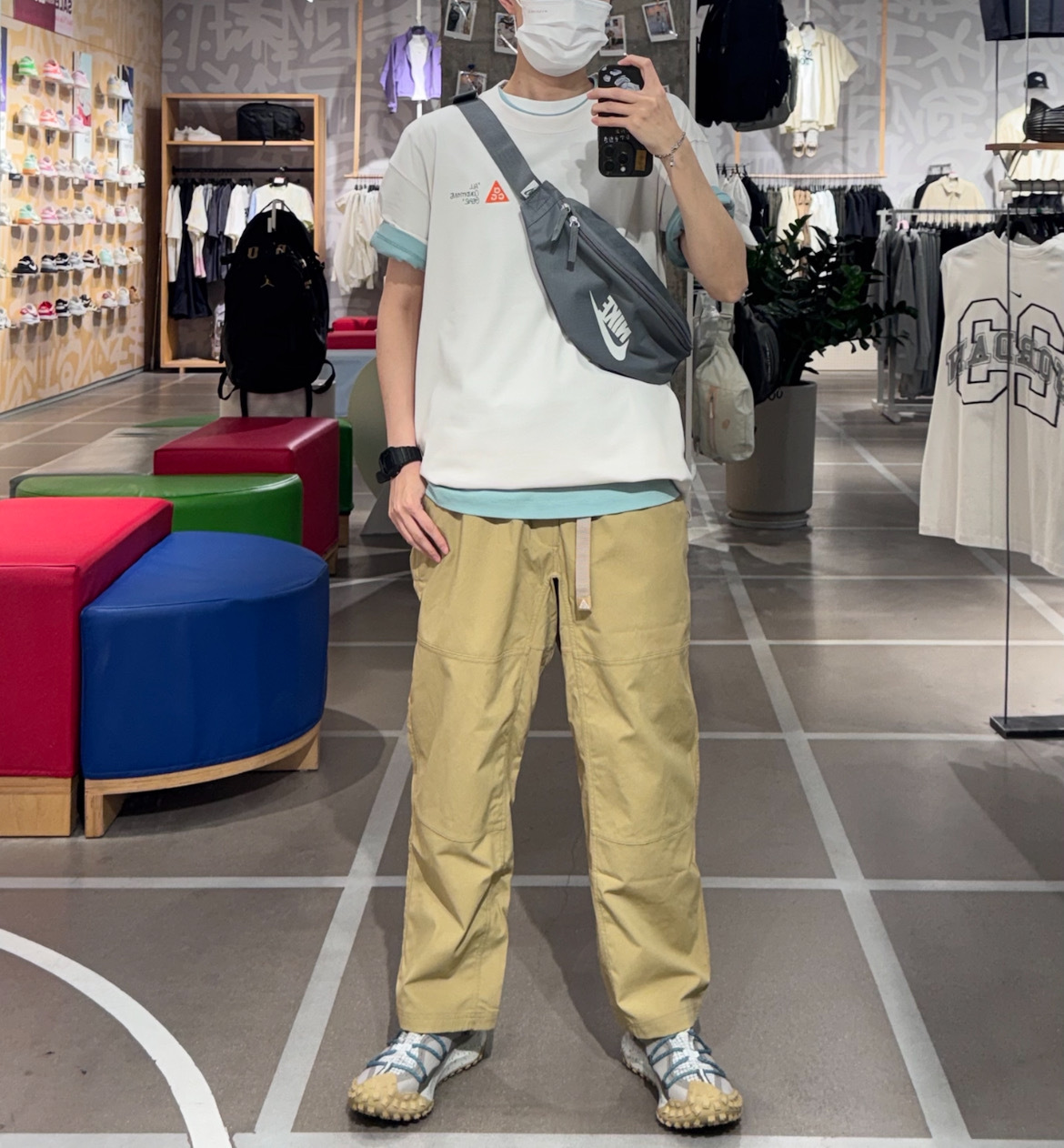 NIKE HERITAGE 灰 腰包 隨身包 側背包 斜背包【DB0490-084】