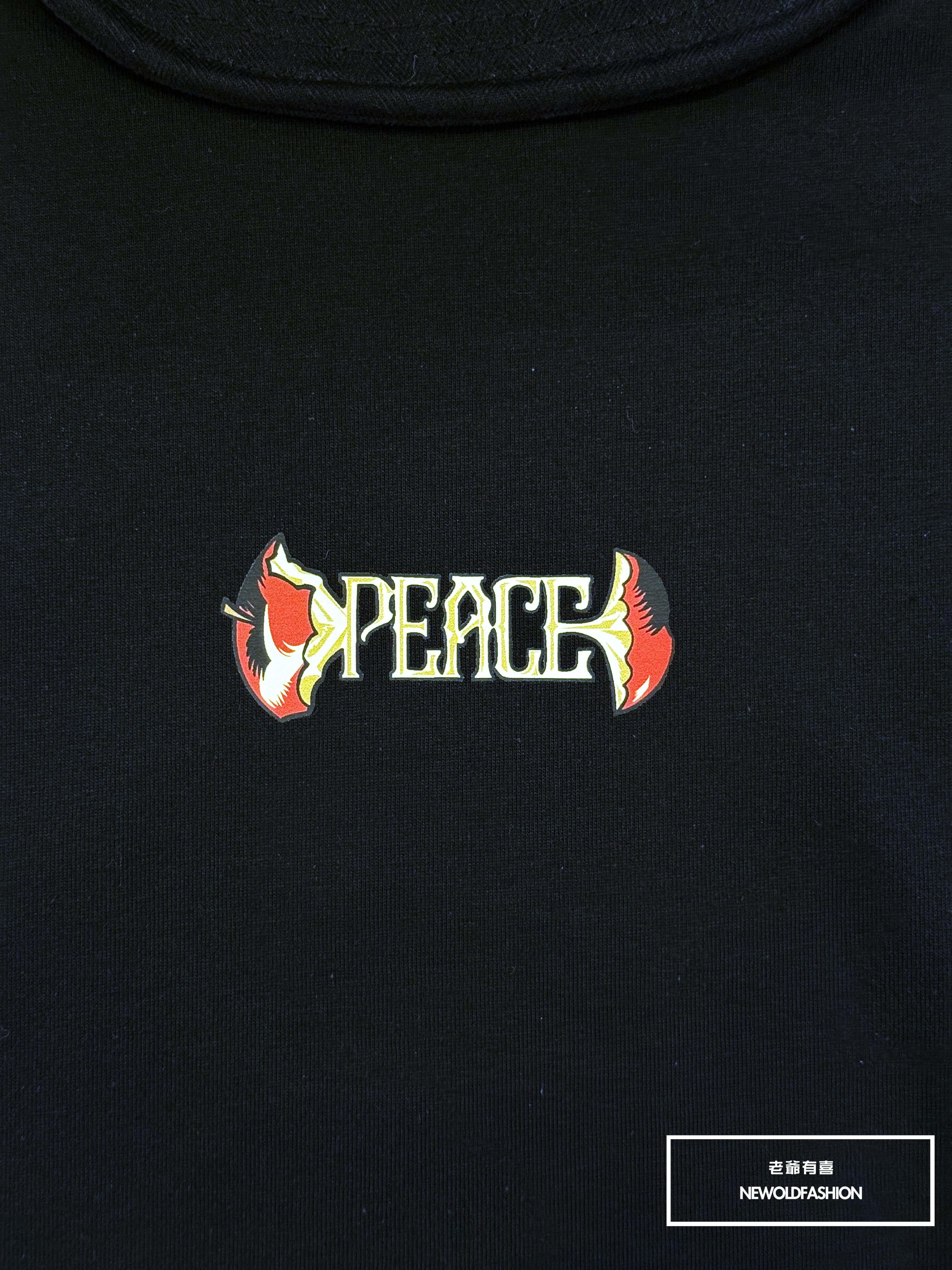 重磅Peace蘋果短袖T恤－黑｜ (NOF25038166)