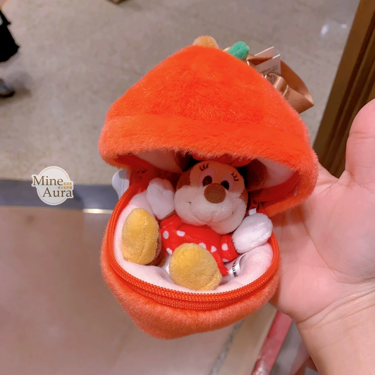 繽紛果蔬系列 米奇 Mickey 米妮 Minnie 絨毛 鑰匙圈 吊飾 -上海迪士尼樂園