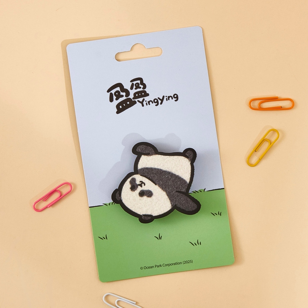 Panda Friends Embroidery Pin - Ying Ying