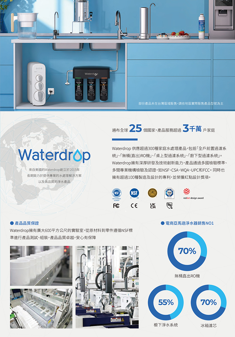 Waterdrop A1 桌上型RO飲水機