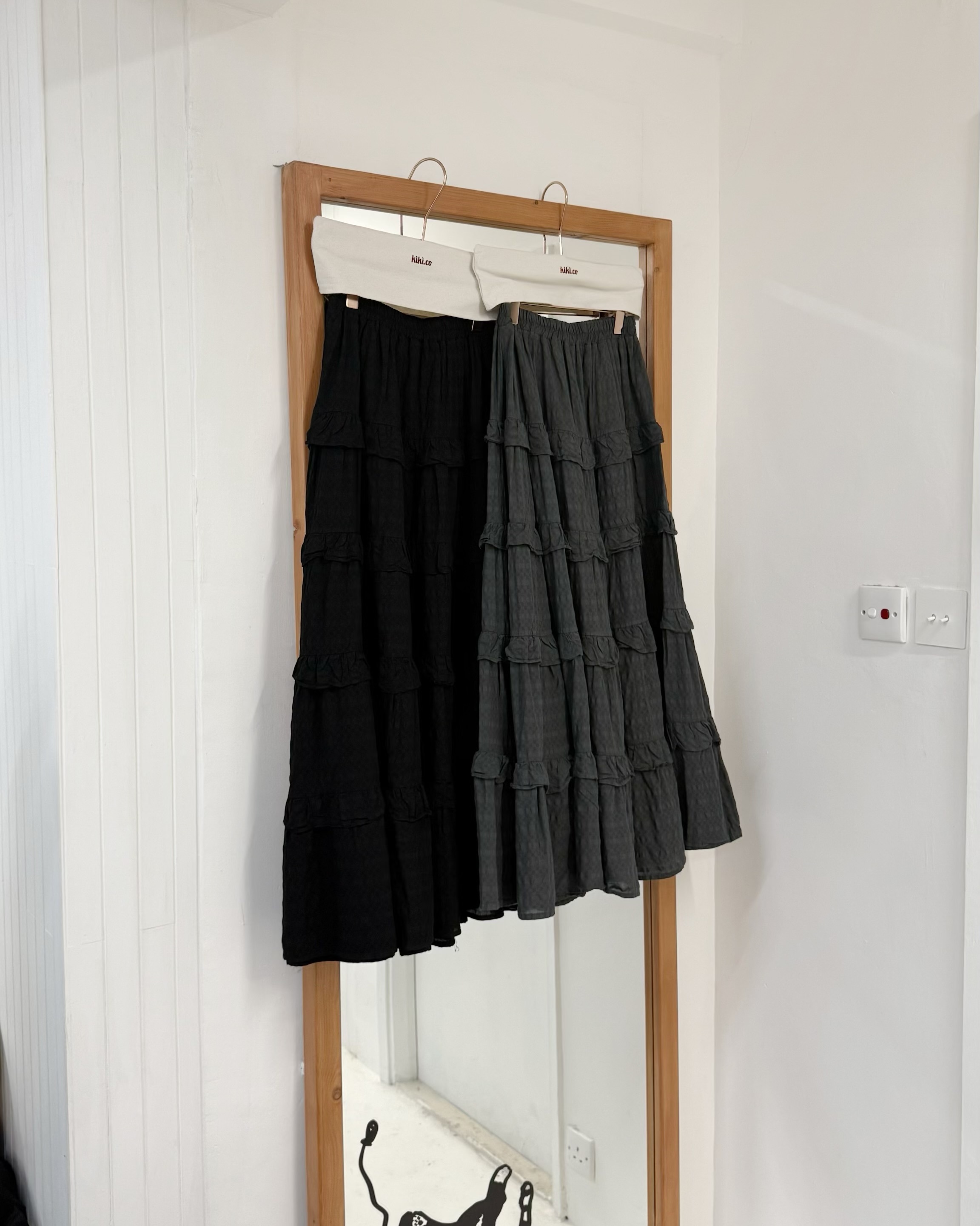 暗點點蛋糕橡筋半裙