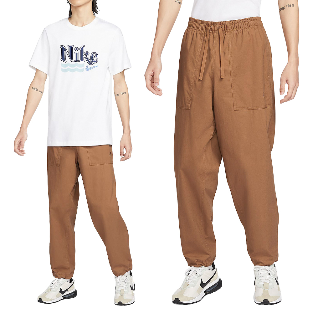 Nike Club Barcelona Pant 男款 棕色 輕量 寬鬆 運動 休閒 口袋 長褲 FN3097-281