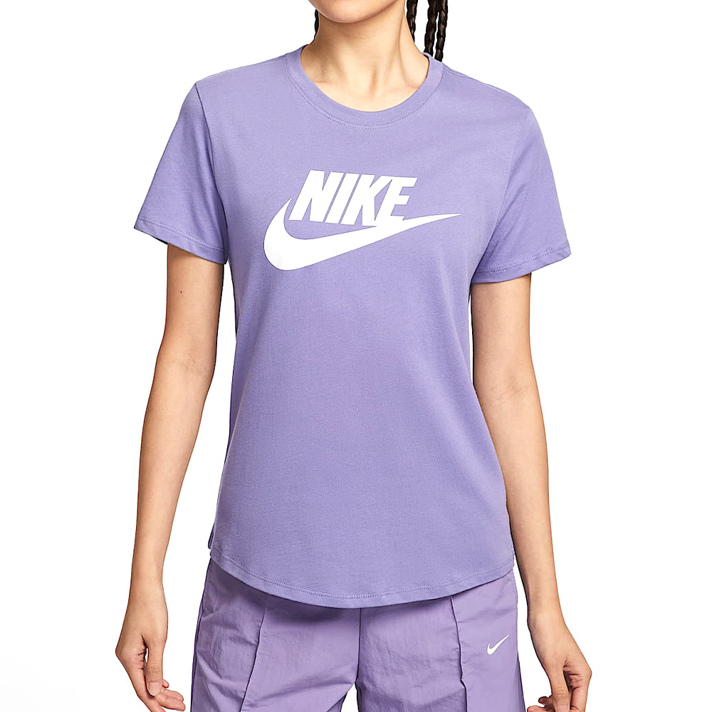 Nike Club SS Tee ICN FTRA 女款 紫色 棉質 經典 運動 上衣 圓領 短袖 DX7907-527