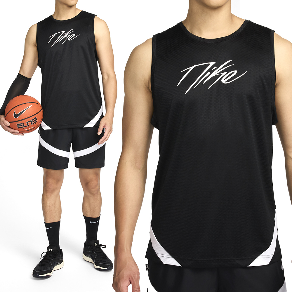 Nike Icon JSY Strtfv 男款 黑色 運動 休閒 吸濕 排汗 籃球 球衣 背心 FZ0253-010