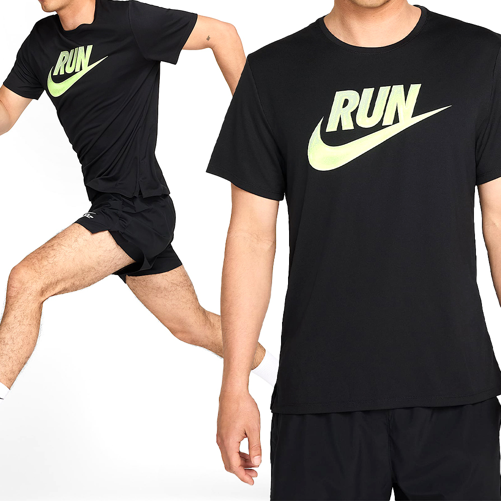Nike Run Energy Miler SS Top 男款 黑色 圓領 運動 休閒 慢跑 短袖 HJ3565-010
