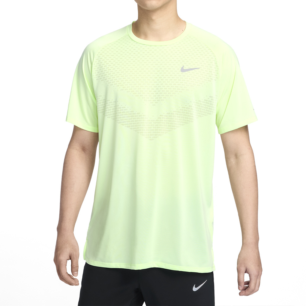 Nike Dfadv Stride SS Top 男款 黃綠色 速乾 跑步 休閒 運動 圓領 短袖 HV5204-701