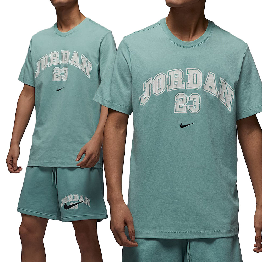 Nike J MVP WM SS Crew 男款 綠色 印花 運動 上衣 圓領 休閒 喬丹 短袖 IB7525-309