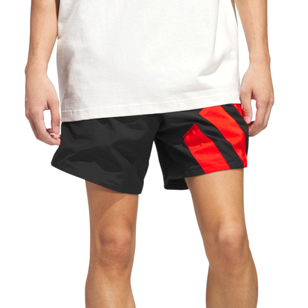 Adidas Anted Short 男款 黑紅色 經典 抽繩 輕鬆 運動 休閒 短褲 JC7847