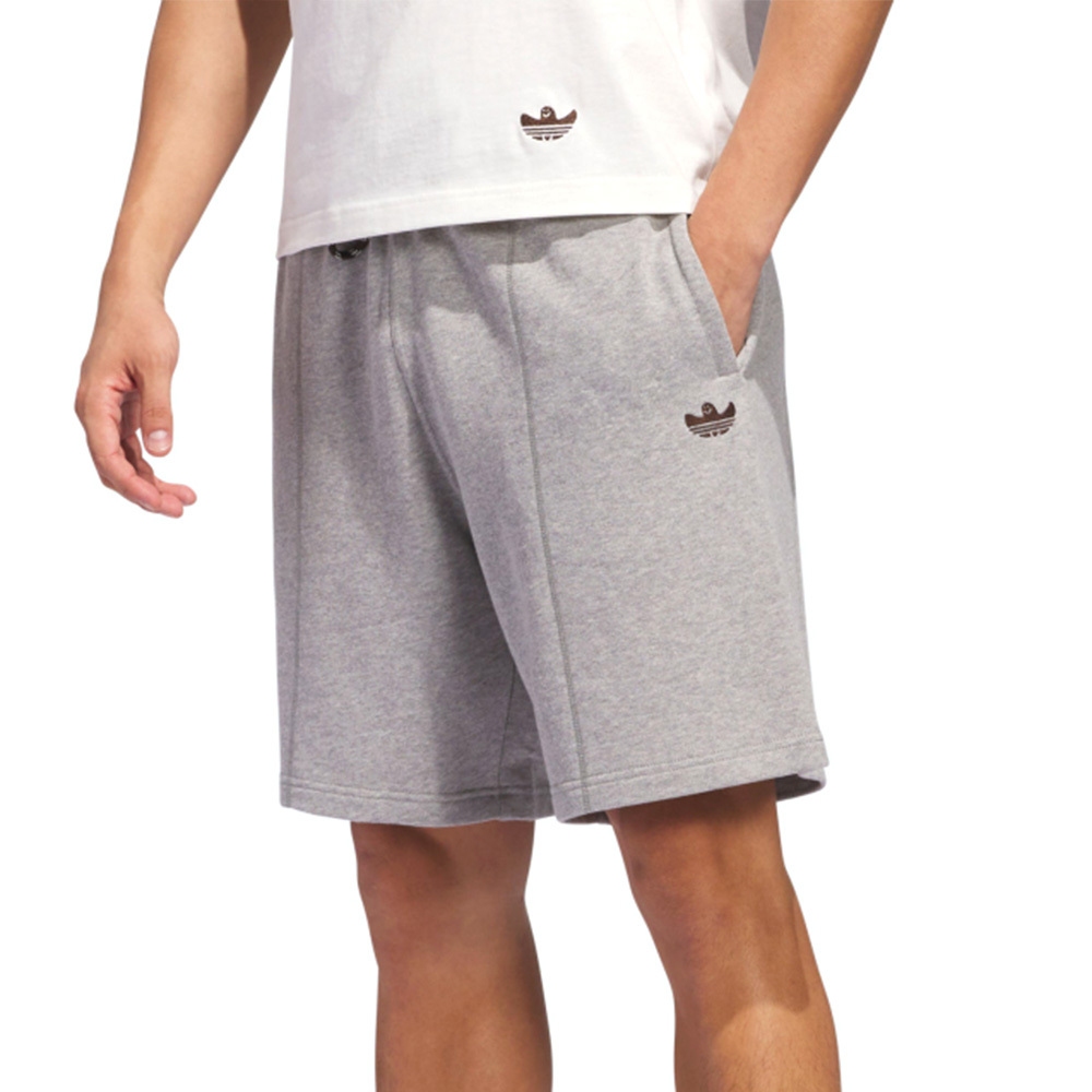 Adidas Shmoo FW Short 男款 女款 灰色 亞規 口袋 抽繩 運動 休閒 短褲 JC7650